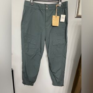 NWT Democracy Women's Cargo Joggers - Slate Teal 14